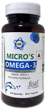 Micro's Omega-3 1000mg(EPA-180mg, DHA-120mg) Softgel Capsules Price in  India - Buy Micro's Omega-3 1000mg(EPA-180mg, DHA-120mg) Softgel Capsules  online at Flipkart.com