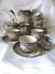 Fairyland China Tea Set With Hand Painted Dragon By Baubblespace 100 00 China Tea Sets China Tea Tea