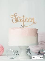 We don't intend to display any copyright protected images. Sixteen Swirly Font 16th Birthday Cake Topper Lissielou
