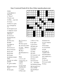Check spelling or type a new query. Fillable Online Easy Crossword Puzzle 6 By Dave Fisher Puzzles Fax Email Print Pdffiller