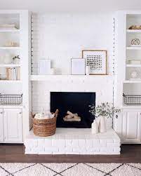 Pin On Fireplaces Refreshed Painted White