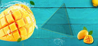 Mango Fresh Blue Banner Mango Fruit Mango Fruit