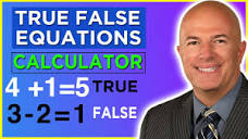 True False Equations Calculator