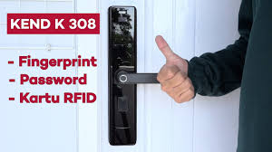 Kunci pintu besi otomatis brabus stainless sus 304 henderson rim lock: Digital Door Lock Mewah 2 Jutaan Kunci Pintu Digital Kend K 308 Youtube