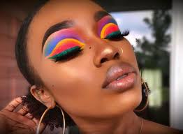 Oh We Definitely Coming Back Makeup Throwback Pride Colorful Thecrayonc Pride Makeup Artistry Makeup Dark Skin Makeup