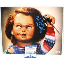 Ed Gale Signed Child's Play Movie Chucky 11x14 Photo w/Beckett COA BD42839
