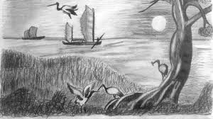 Gambar pemandangan hitam putih mudah gambar pemandangan. 44 Gambar Pemandangan Arsiran Hitam Putih Terpopuler Lingkar Png