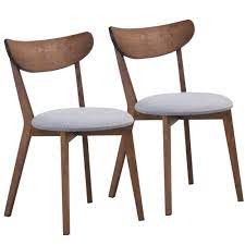 We have 4 sidechairs and 2 armchairs in cherry as shown on hand! Set Of 2 Dining Chair Upholstered Curved Back Side Chair With Solid Wooden Legs Best Buy Canada