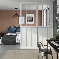 Cloison De Separation Indus Blanche Et Verres Armes Vitrage