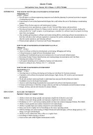 Software Engineering Internship Resume Samples Velvet Jobs