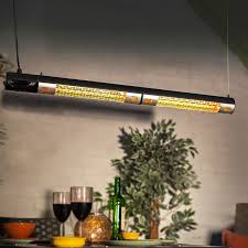1.8kw ip55 electric patio heater 'black heat' with remote control 2 heat settings by heatlab® ol0220 1.8kw ip55 electric patio heater 'black heat' with remote control 2 heat settings by heatlab®. La Hacienda Wall Or Ceiling Mount Patio Heater