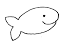Simple Cute Fish Clipart Black And White