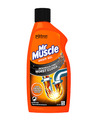 Do you buy a chemical product to unclog your sink? Power Gel Mr Muscle