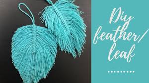 Maybe you would like to learn more about one of these? Yarn Feathers Leaf How To Make Large Macrame Feathers Macrame Feathers Wall Hanging Wool Feather Youtube