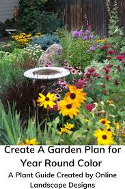 Garden Plan For Year Round Color Plant Guide And Design Plants Online Landscape Design Year Round Colors