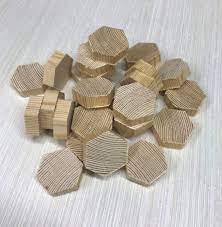 Wooden Bolt Heads 1 25 X 3 8 In Replica Faux Hex Bolt Heads Etsy Singapore