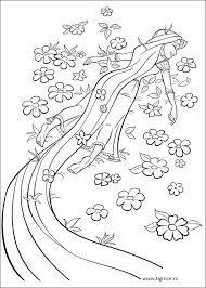 Sunteți în căutarea unei planșe de colorat cu primavara? Plansa De Colorat Cu Rapunzel Intre Flori Planse De Colorat