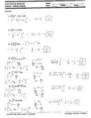 Techniques of integration over the next few sections we examine some techniques that are frequently successful when seeking antiderivatives of functions. Basic Indefinite Integrals Solutions W Tutor Usa Com Worksheet Name Calculus Antiderivatives U2014 Inde Ufb01nite Integrals Date Period Score Evaluate The Course Hero