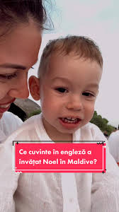 Noel învață cuvinte noi în engleză în Maldive