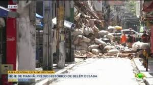 Prédio histórico de Belém desaba e deixa área interditada