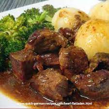Cool Beef Flatladen Taste Like Rouladen Quick German Recipes German Cuisine Food Recipes