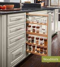 Fill Slim Spaces And Keep Your Spices Close At Hand With The 3 Pull Out Kitchen Cabinets Storage Organizers Kitchen Cabinet Storage American Woodmark Cabinets
