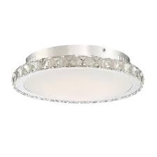 Patriot Lighting Katia Chrome Led Flush Mount Ceiling Light At Menards