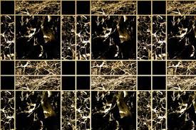 Black And Gold Tiles Black And Gold Gold Tile Gold Interior Black White Gold