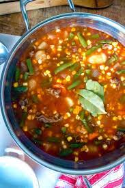 Homemade Vegetable Beef Soup Easy Ground Beef Soup Recipe Soup With Ground Beef Homemade Vegetable Beef Soup Vegetable Beef Soup