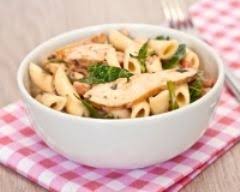 Salade De Pates Au Poulet Et Au Basilic Recette Salade Pates Poulet Pates Au Poulet Salade De Pates