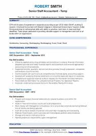 This accountant resume sample packs a lot of information on a single page. Senior Staff Accountant Resume Samples Qwikresume