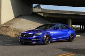 Custom Parts For Better Aerodynamics For Blue Mercedes Cls Class Mercedes Cls Mercedes Amg Mercedes Cls Class