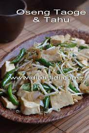 Diah Didi S Kitchen Oseng Tahu Dan Taoge Cabai Hijau Koken Recepten Indonesische Recepten