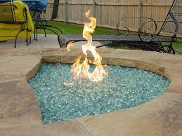 Square outdoor dark gery table top with lid quick auto ignition propane gas fire pit table this beautiful, 28 in. Fire Glass Outdoor Fire Pit Promotions