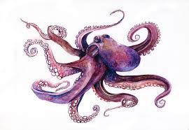 13 X 19 Octopus Poster 20 00 Via Etsy Octopus Art Print Octopus Art Art