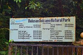 Bulusan während einer ruhephase 1984. Bulusan Lake Sorsogon
