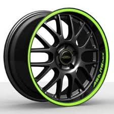 Asa Ar1 Rs Race Black With Green Circle And Logo Wheel 8x18 Felgen Alufelgen Reifen