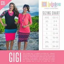 Lularoe Gigi Size Chart In 2019 Gigi Lularoe Lularoe