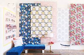 How To Make The Hanging Wallpaper Panels Emily Henderson Wallpaper Panels How To Hang Wallpaper Diy Wallpaper