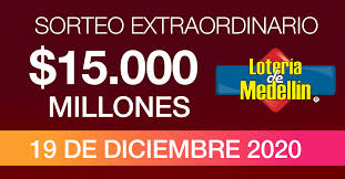 Extra De La Loteria De Medellin 19 De Diciembre Del 2020 Sorteo 0009 Resultados Recientes