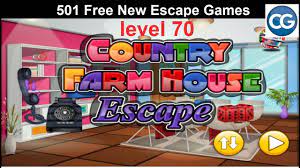 By installing this app in your mobile. Walkthrough 501 Free New Escape Games Level 70 Country Farm House Escape Complete Game Youtube