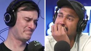 Aussie podcaster Alex Dyson sobs