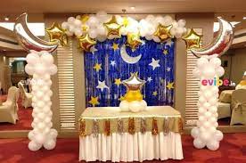 Our affordable party kits are a great starting point. Excellent Star And Moon Theme Decoration Birthday Decorations In Delhi Evibe In