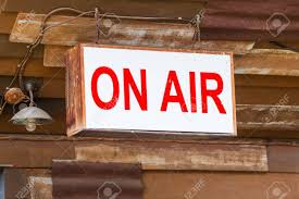 On Air Sign Light Box Hang In Old Broadcast Studio Stock Photo Picture And Royalty Free Image Image 18421516