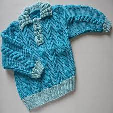 Mavi Sac Orgulu Erkek Bebek Kazagi Baby Knitting Patterns Bebek Kazaklari Bebek Kazak Modelleri