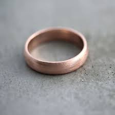 Rose Gold Men S Wedding Band Brushed Matte Men S 5mm Low Dome Recycled 14k Rose Men S Gold Ring Made In Your Size In 2020 Mens Gold Wedding Band Rose Gold Mens