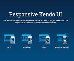 new responsive design elements offered with kendo ui html5