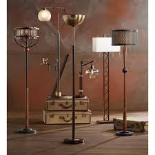 Toledo Oil Rubbed Bronze Light Blaster Torchiere 9m660 Lamps Plus Industrial Floor Lamps Floor Lamp Industrial Flooring