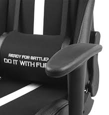 Modul in care sunt sustinuti umerii si spatele impiedica aparitia oboselii sau a durerilor. Scaun Pentru Gaming Fury Avenger Xl Negru Alb