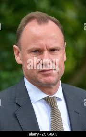 Hamburg, Germany. 13th Sep, 2021. Hamburg's Senator of the Interior Andy  Grote (SPD) speaks during an interview. Credit: Jonas Walzberg/dpa/Alamy  Live News Stock Photo
